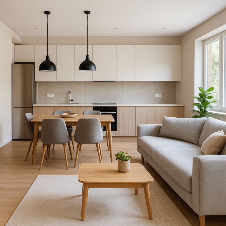 Granda sala moderna e luminosa