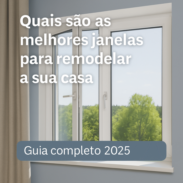 Uma janela branca, moderna e triplo vidro para ilustrar o artigo sobre as janelas