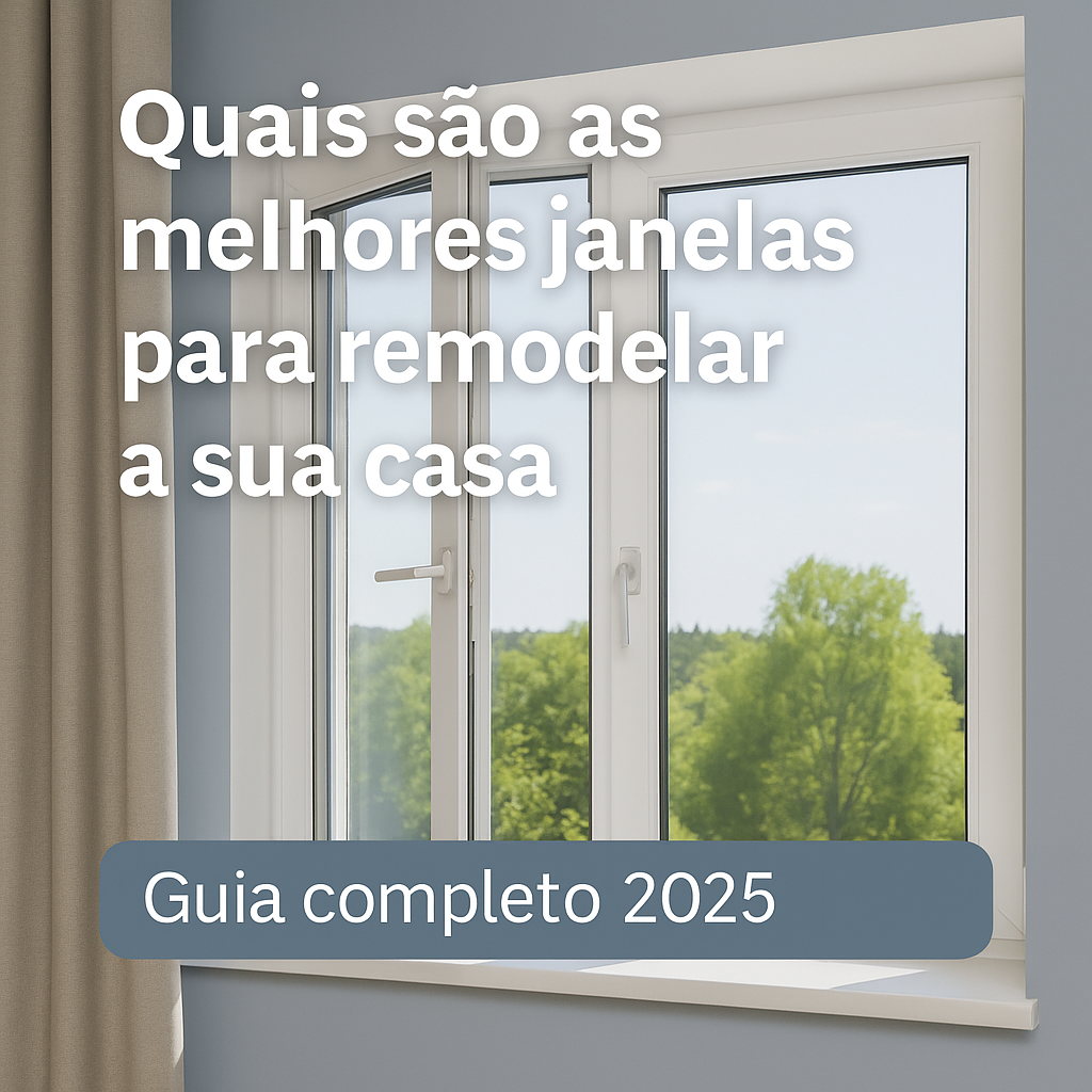 Uma janela branca, moderna e triplo vidro para ilustrar o artigo sobre as janelas